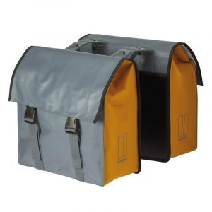 Alforjas Basil Urban Load Impermeables Gris/Dorado 53L