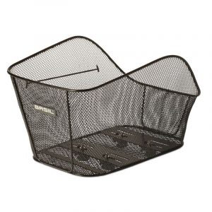Cesta Trasera Basil Icon L Sistema WSL Malla Acero Negro 30L