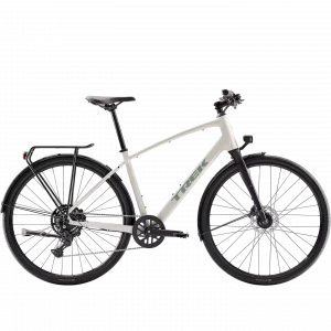 Bicicleta híbrida Trek FX Sport AL Equipped T-L Buff Beige / Era White Splatter