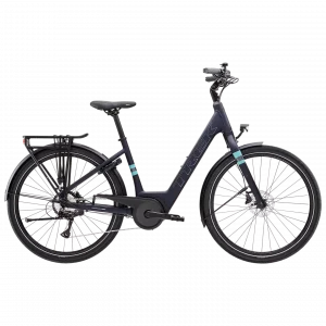 Bicicleta híbrida Trek Verve+ 1 Lowstep T-M Matte Deep Dark Blue
